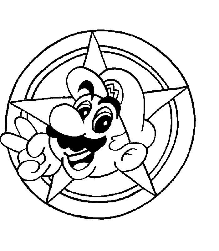 Super Mario Coin Pages Coloring Pages